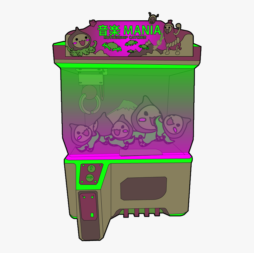 Fan Art Pachimari Claw Grab Machine - Cartoon, HD Png Download, Free Download