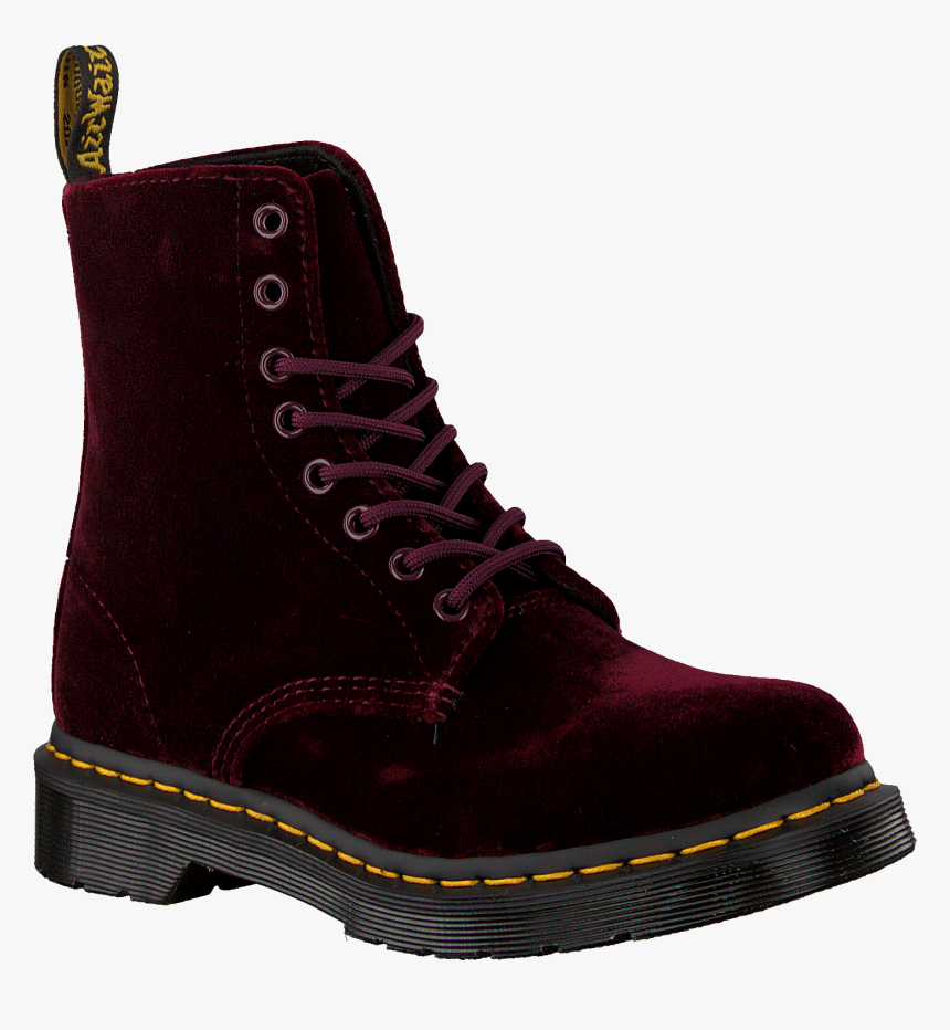 Red Dr Martens Lace-up Boots , Png Download - Work Boots, Transparent Png, Free Download