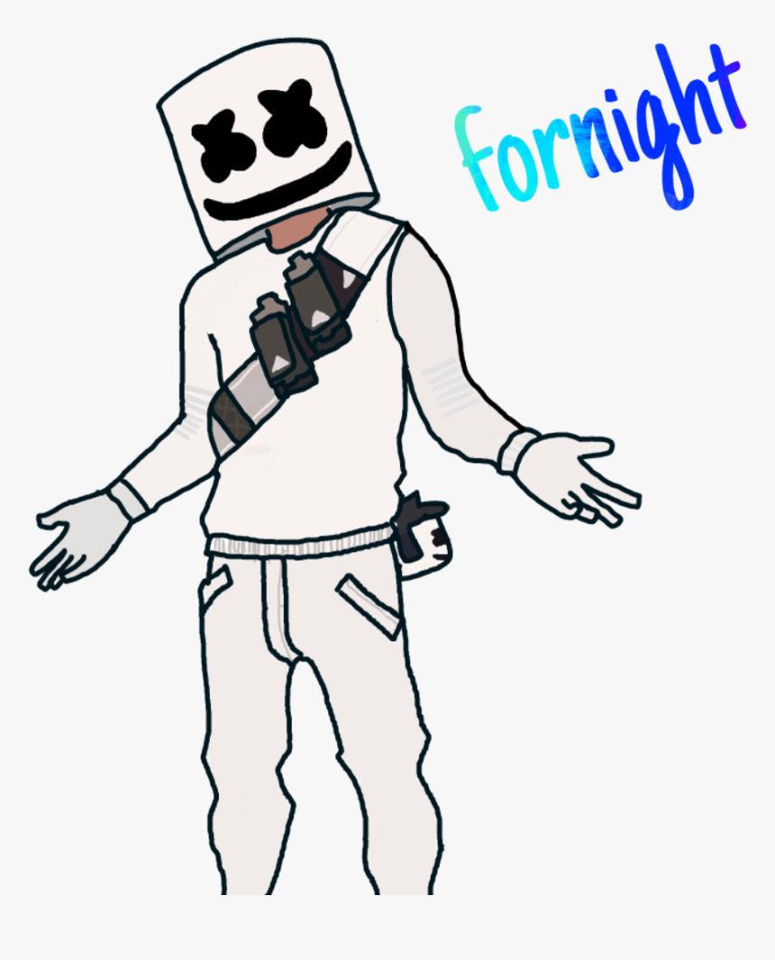 #fortnight - Draw A Fortnite Skin Marshmallow, HD Png Download, Free Download