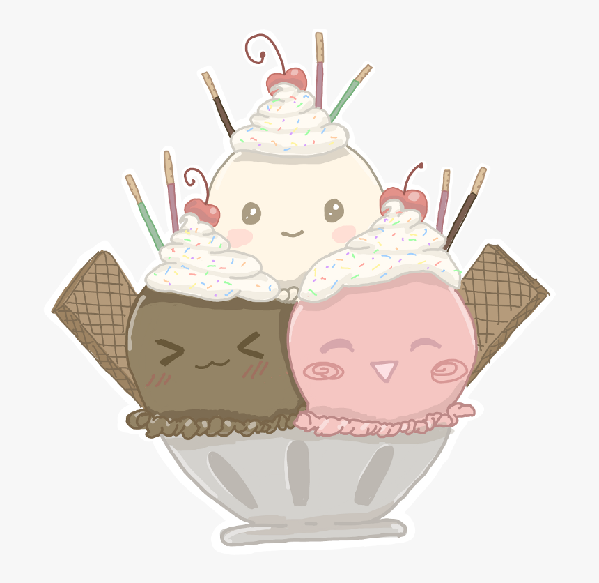 Desserts Clipart Kawaii - Kawaii Dessert Transparent, HD Png Download, Free Download