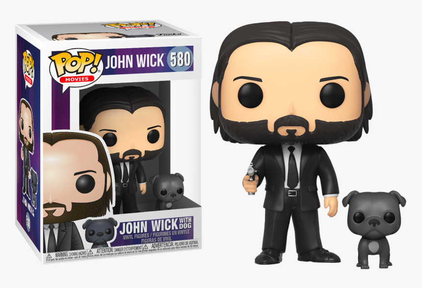 John Wick With Dog Pop Vinyl Figure - John Wick With Dog Funko Pop, HD Png Download, Free Download