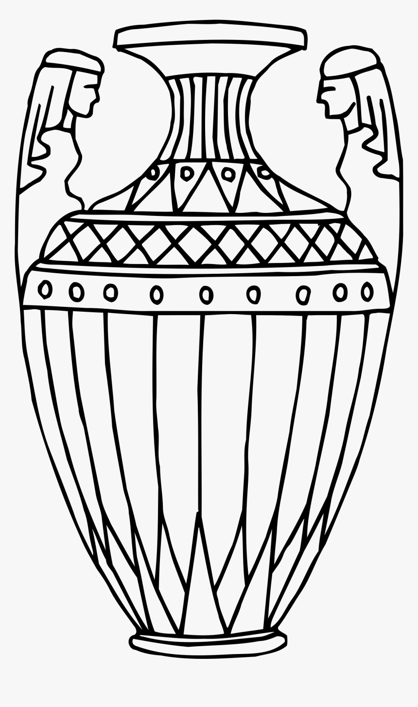 Vase 9 Line Drawing Clip Arts, HD Png Download, Free Download