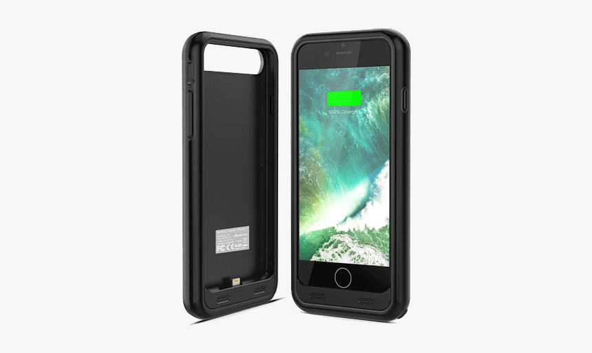 Iphone 7 Battery Case From Alphatronix - Iphone 7 Charging Cases Button, HD Png Download, Free Download