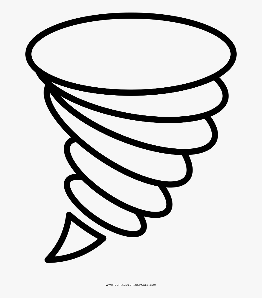 Tornado Clip Draw - Line Art, HD Png Download, Free Download