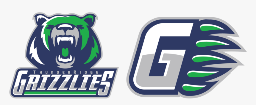 Thunder Ridge Grizzlies Logo Redesign , Png Download - Thunderridge High School Background, Transparent Png, Free Download