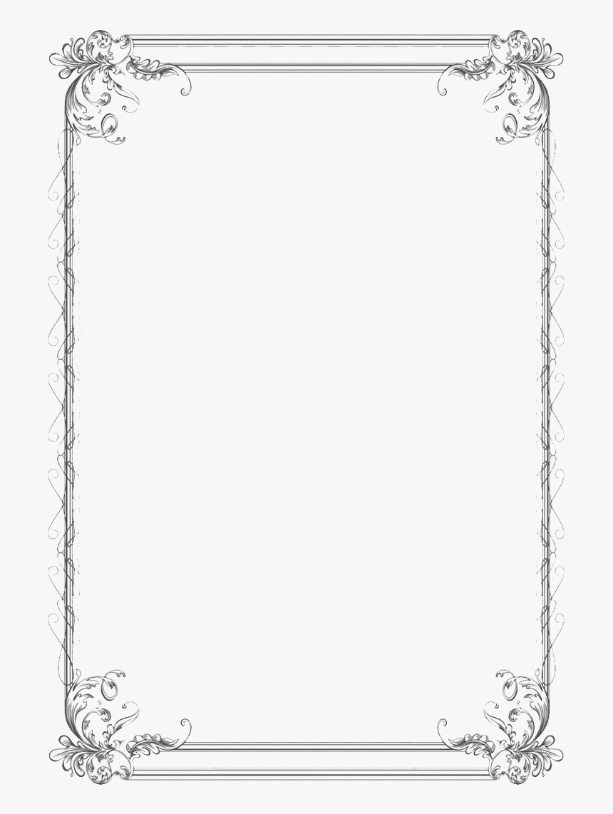 Invitation Frame Png Pic - Line Art, Transparent Png, Free Download