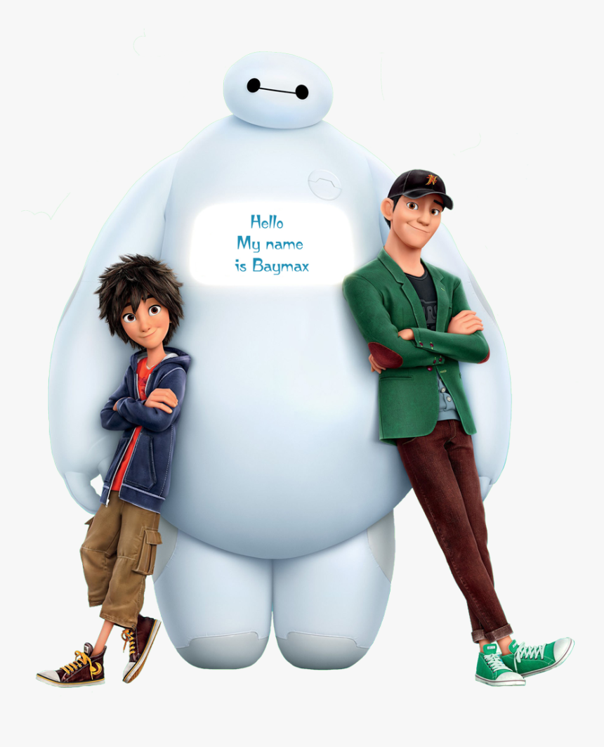 Hiro Tadashi Baymax - Baymax Hiro And Tadashi, HD Png Download, Free Download