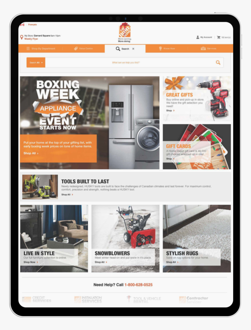 Boxing Week Ipad Mockup - Online Advertising, HD Png Download, Free Download