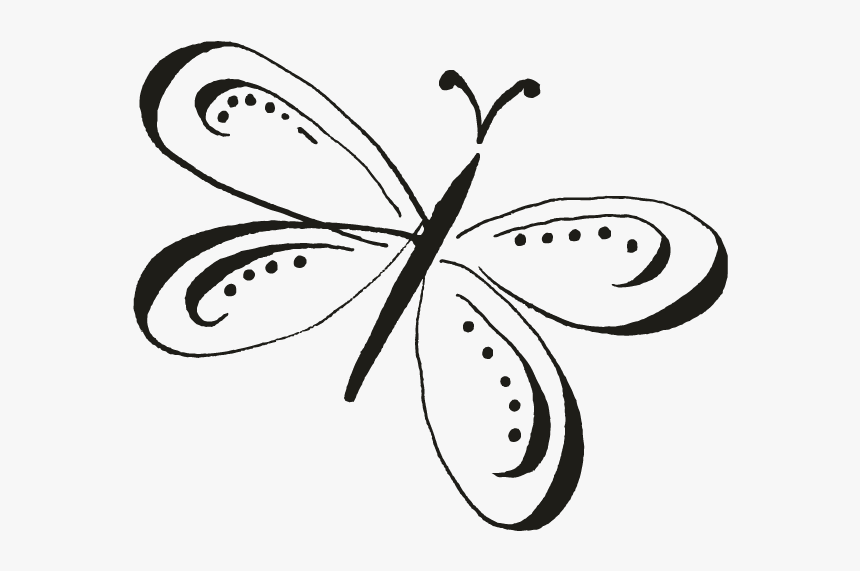 Monarch Butterfly Clip Art Brush-footed Butterflies - Calligraphy Butterfly, HD Png Download, Free Download