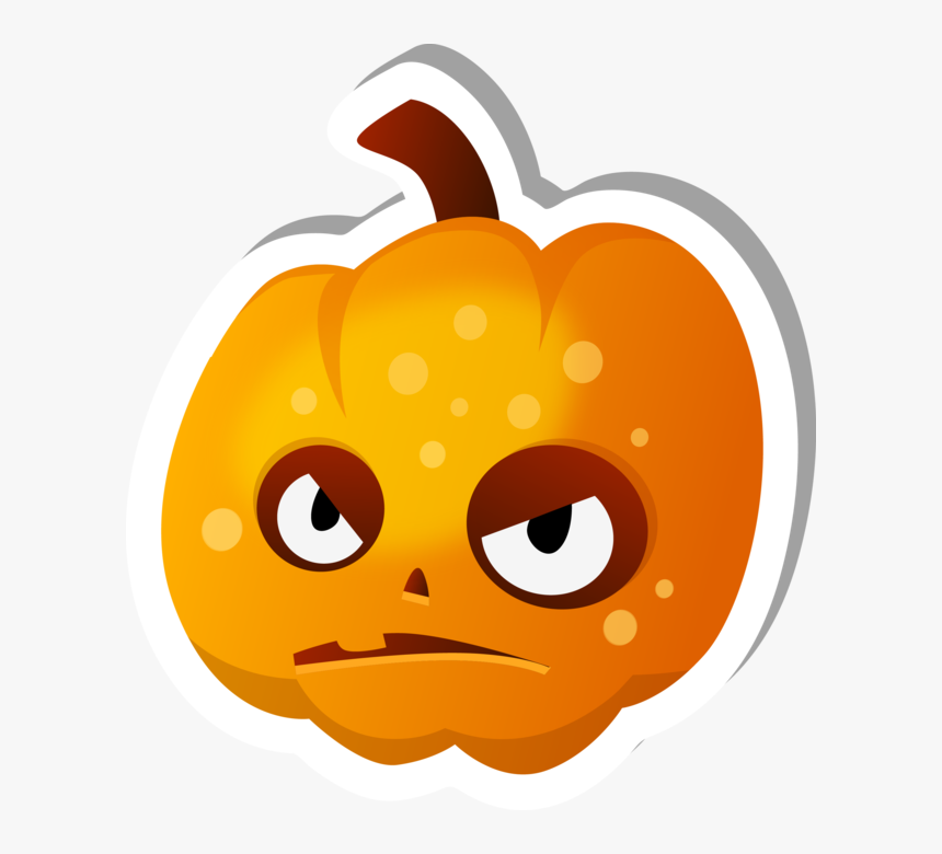 Angry Pumpkin Face Clipart Banner Black And White Download, HD Png Download, Free Download