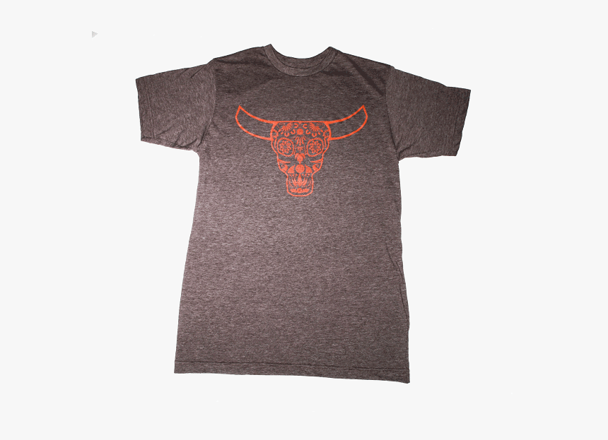 Mens Brown T-shirt Orange Skull - Texas Longhorn, HD Png Download, Free Download