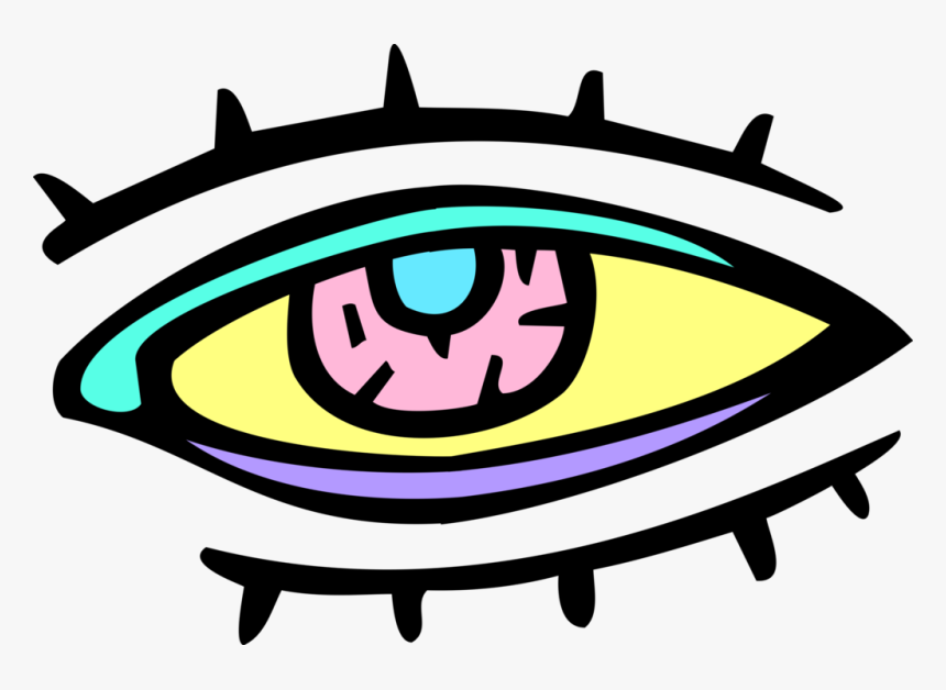 Vector Illustration Of Human Eye Provides Sight, HD Png Download, Free Download
