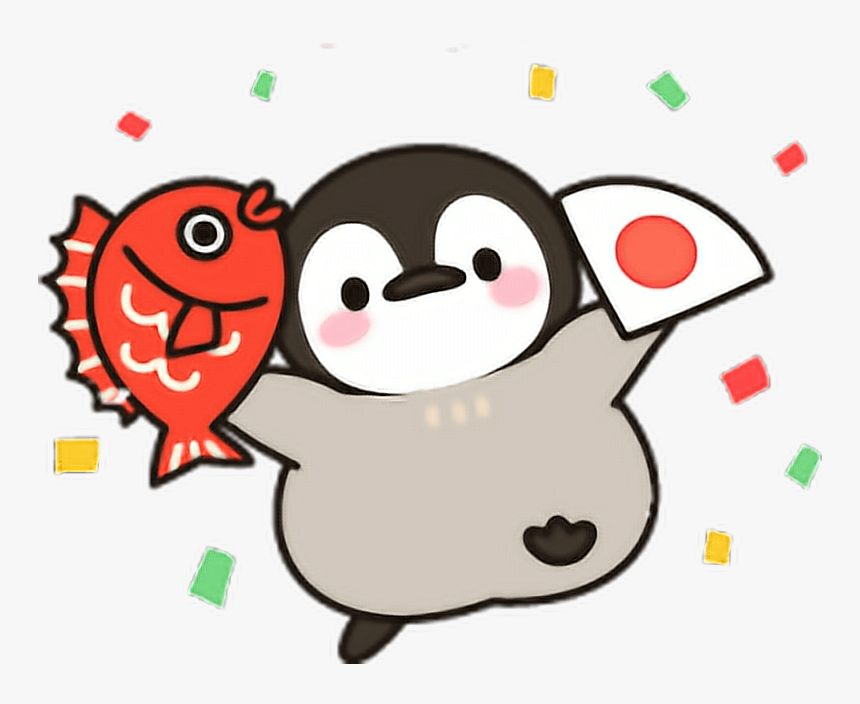 Tumblr Snapchat Aesthetic Filter Love Cute Fish Penguin - Png Tumblr Cute, Transparent Png, Free Download