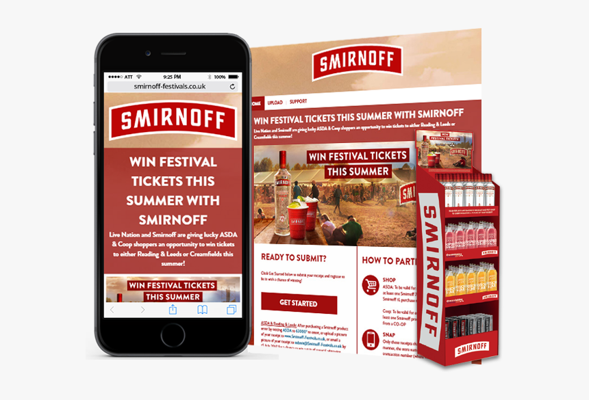 Smirnoff Win Festival Tickets, HD Png Download, Free Download