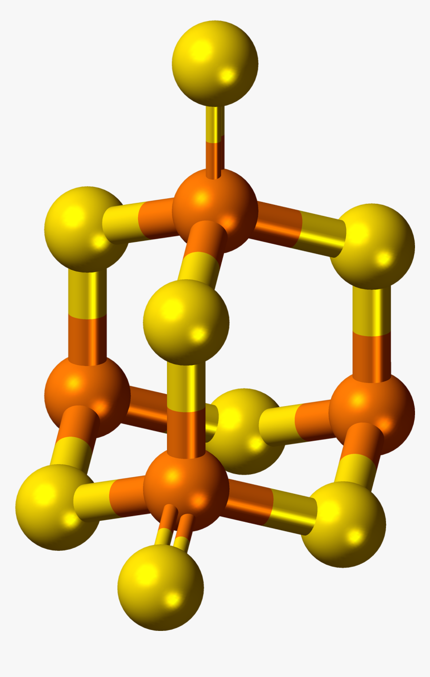 Alpha-p4s8 3d Ball - Phosphorus Molecule, HD Png Download, Free Download