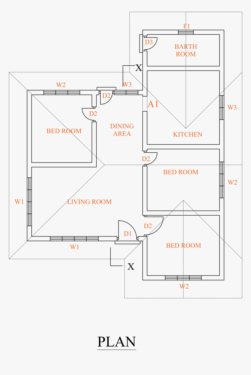Small House Ground Floor Plans, HD Png Download, Free Download