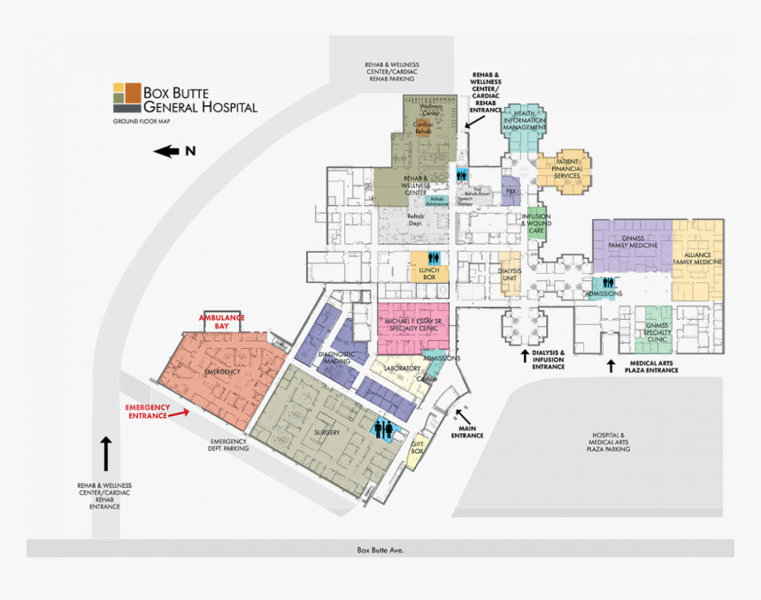 Box Butte General Hospital - General Hospital Hospital Floor Plans Pdf, HD Png Download, Free Download