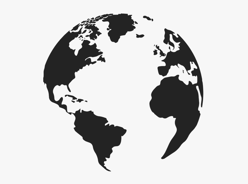 Globe Stencil, HD Png Download kindpng
