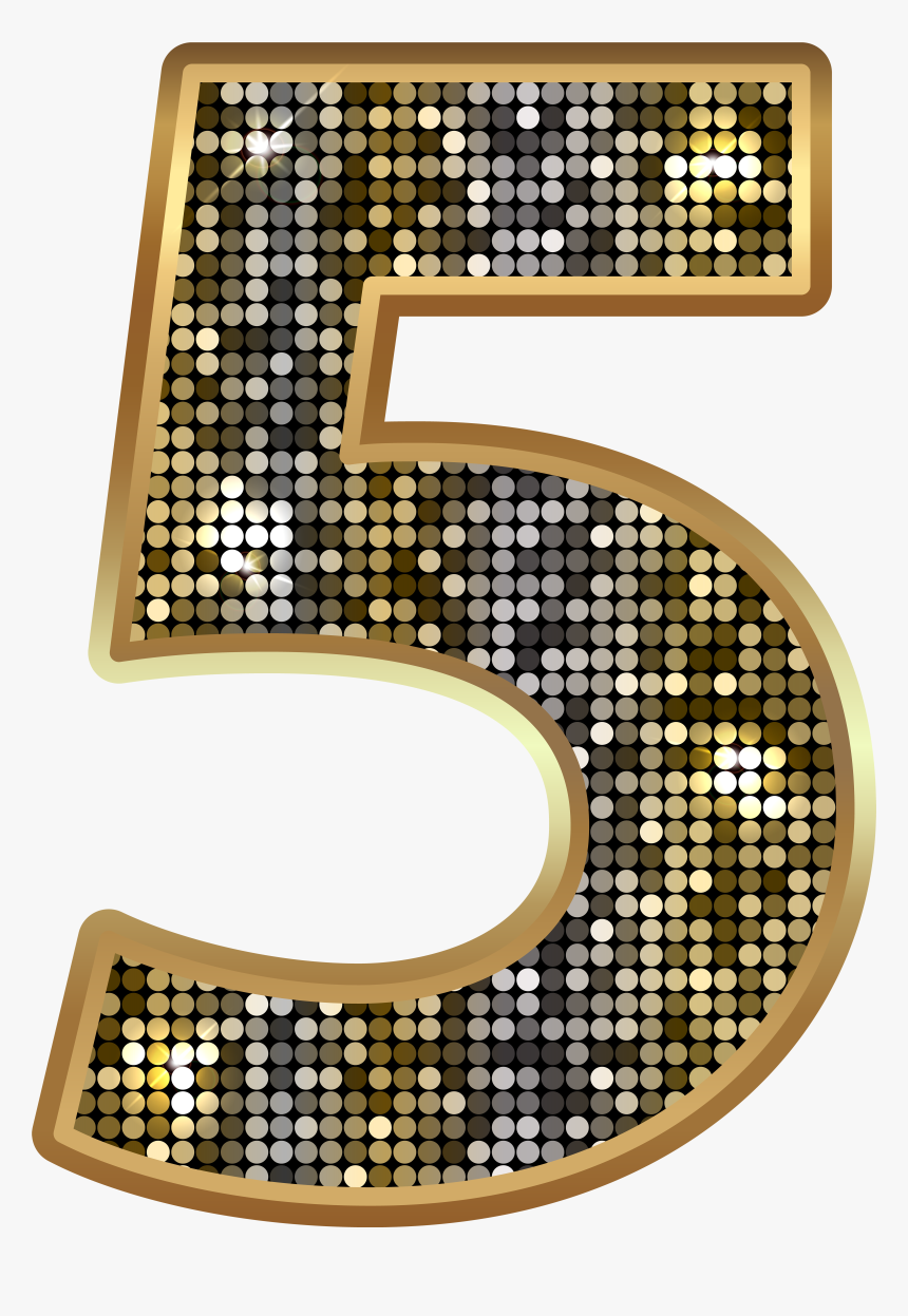 Gold Number 5 Clipart Png, Transparent Png - kindpng