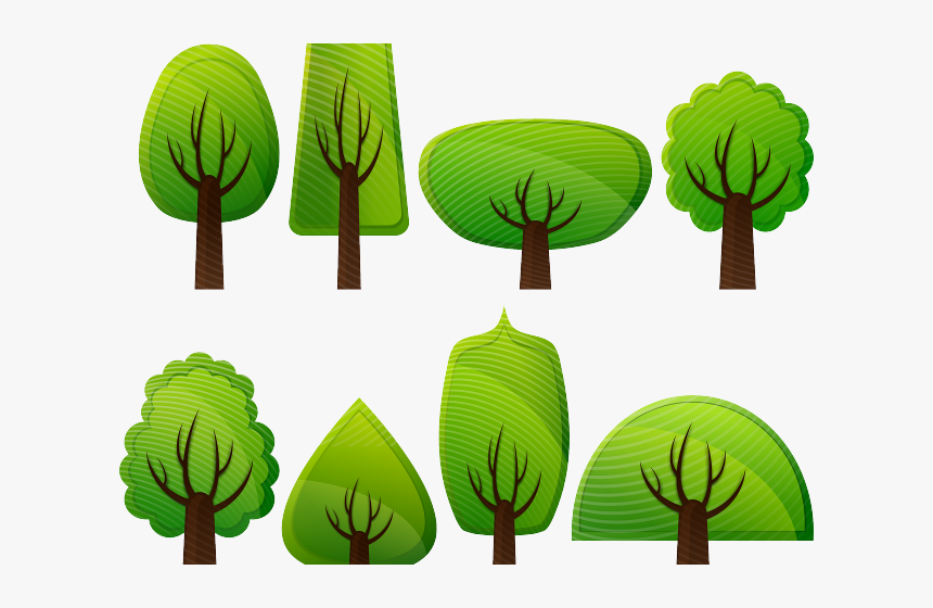 Tree Clipart Clipart Deciduous Tree - Simple Trees Clipart Png, Transparent Png, Free Download