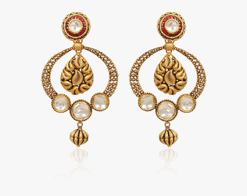 Ethnic Kundan Filigree Earring - Salar Jung Museum, HD Png Download, Free Download