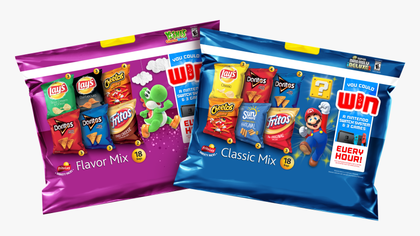 Nintendo Switch And Frito-lay Variety Packs Make Snack - Frito Lay Variety Pack Nintendo, HD Png Download, Free Download