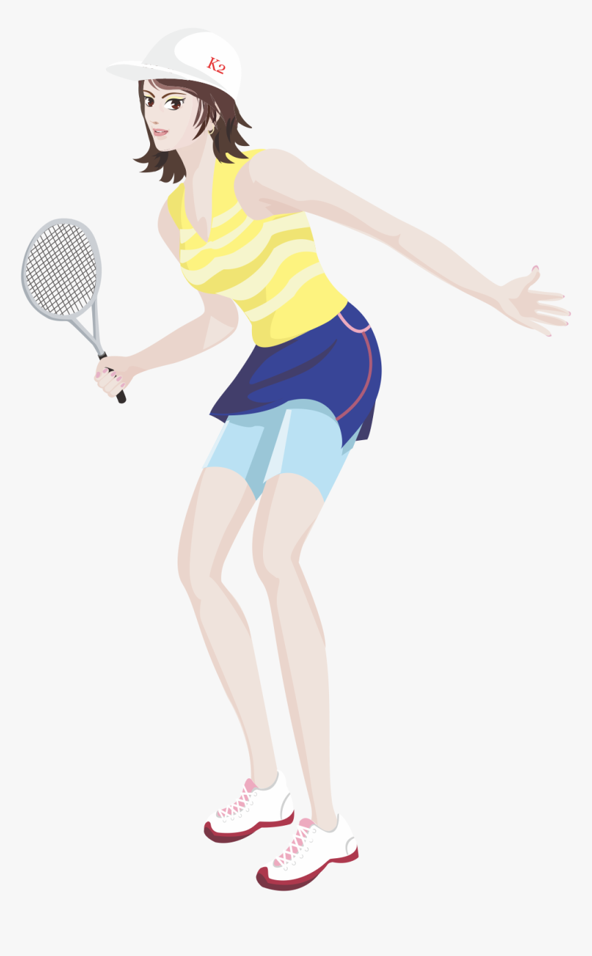Tennis Girl Badminton - Badminton Woman Png, Transparent Png, Free Download