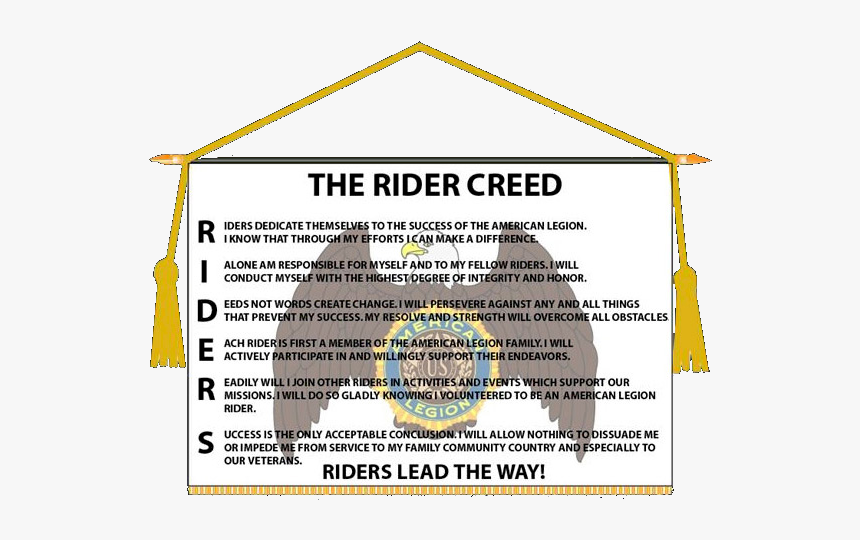 American Legion Riders Creed, HD Png Download, Free Download