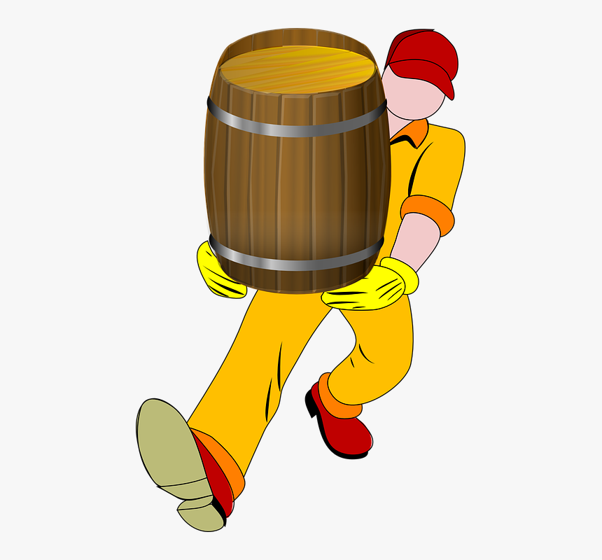 Man Barrel Carrying - Fast Delivery Transparent Background, HD Png Download, Free Download