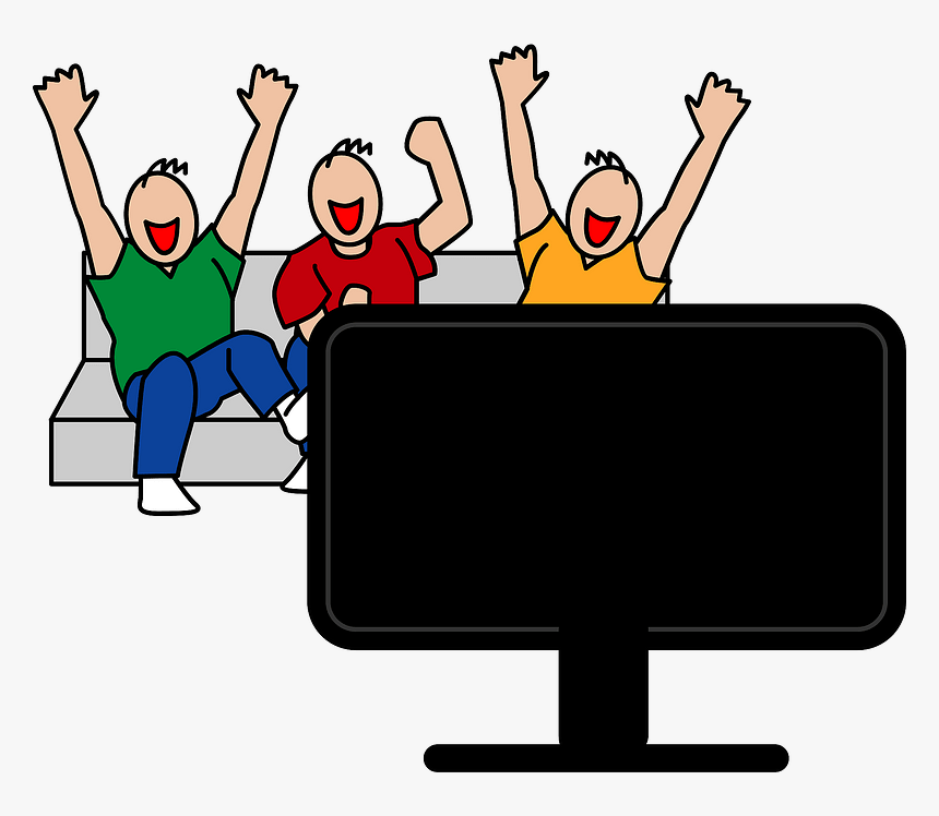 Watching Sports Tv Clipart, HD Png Download, Free Download