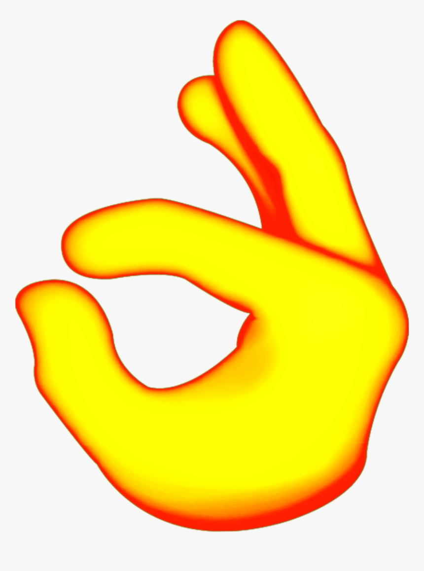 #emoji #ok #b #deepfry #deepfried #deepfriedmeme - Ok Sign Deep Fried, HD Png Download, Free Download