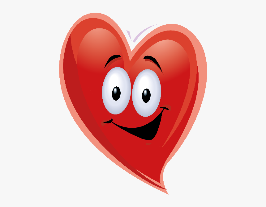 Funny Valentines Cliparts - Happy Heart Clipart, HD Png Download, Free Download