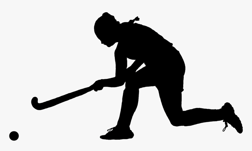 Field Hockey Silhouette Png, Transparent Png, Free Download