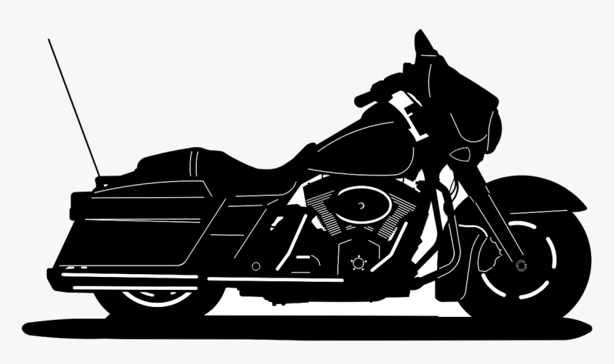 Custom Harley Harley-davidson Street Motorcycle Clip - Harley Street Glide Clip Art, HD Png Download, Free Download