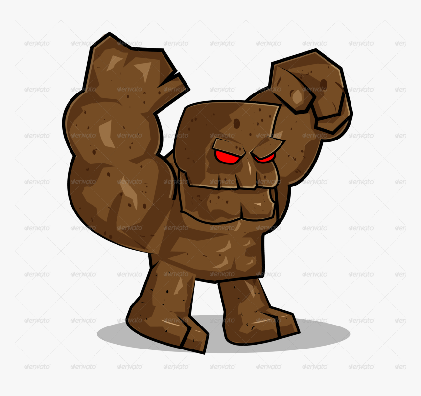 Giant Stone Monster - Stone Monster 2d Game, HD Png Download, Free Download