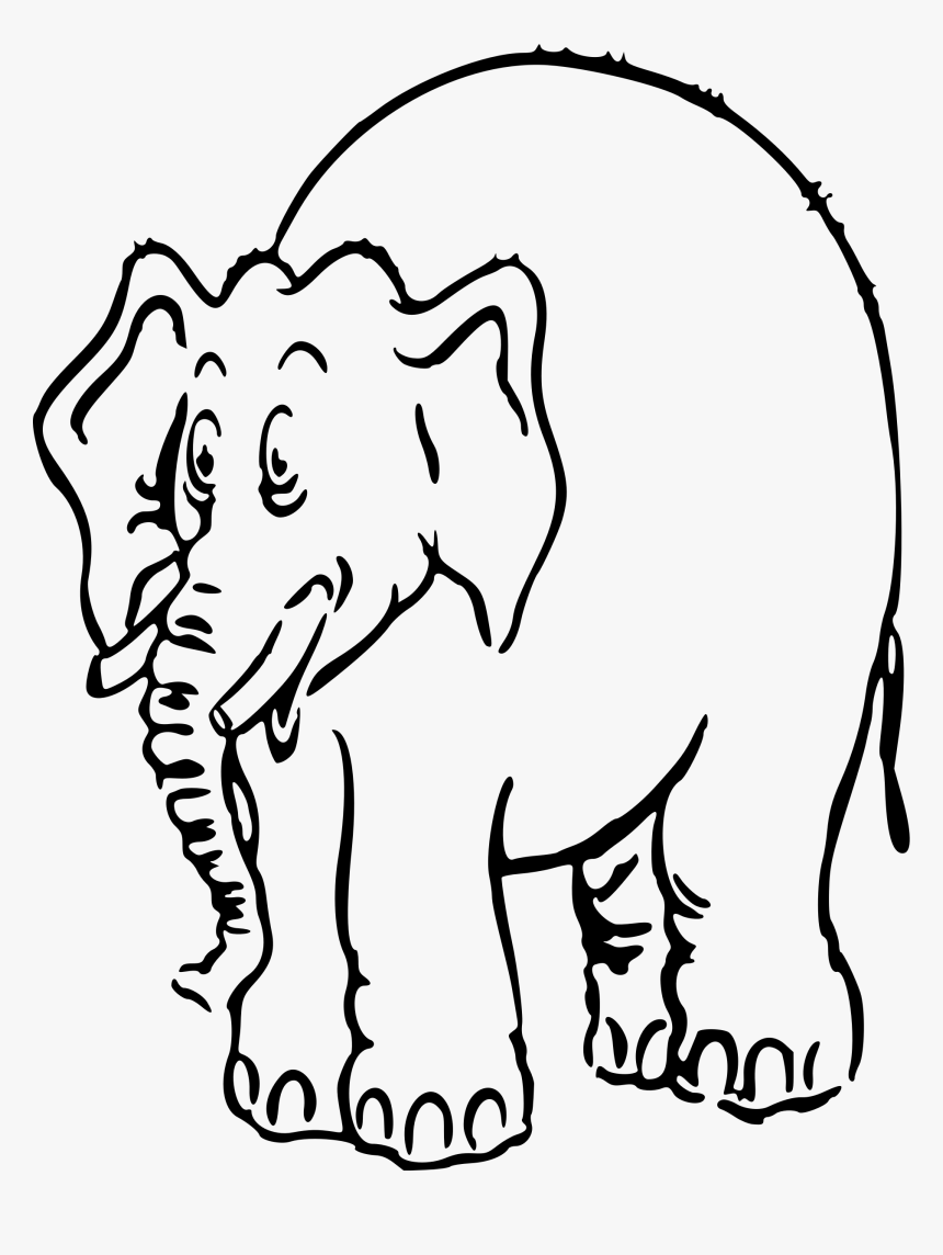Elephant 12 Clip Arts - Slona Omalovánka Ke Stažení, HD Png Download, Free Download