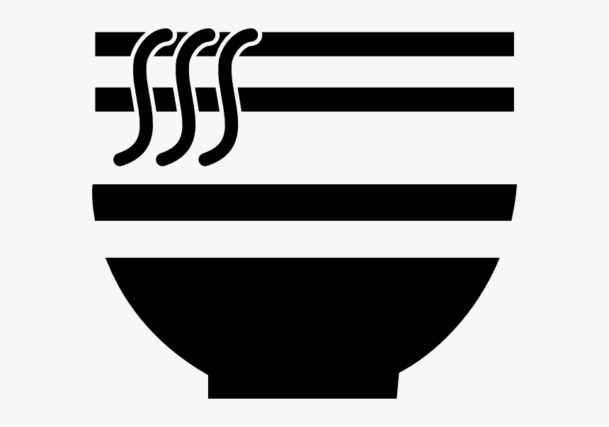 Chinese Food Icon Svg Clip Arts - Black And White Png Food Icon, Transparent Png, Free Download