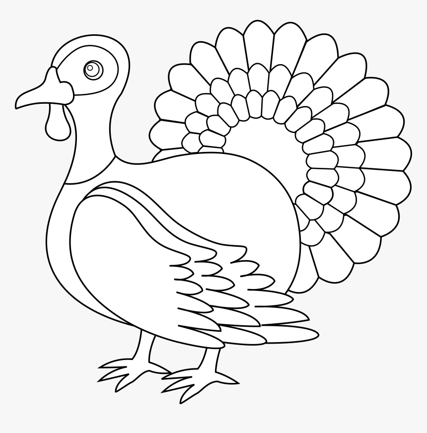 Turkey Png Black And White - Turkey Black And White Clipart, Transparent Png, Free Download