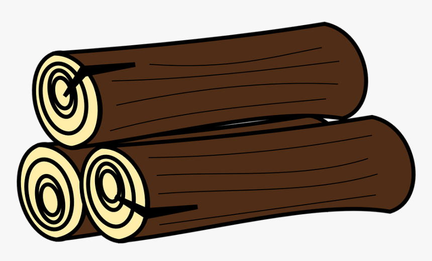 Wood, Stem, Tree, Sawed, Brown, Forest - Log Clipart, HD Png Download, Free Download