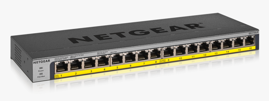 Netgear 16 Port Poe Switch, HD Png Download, Free Download