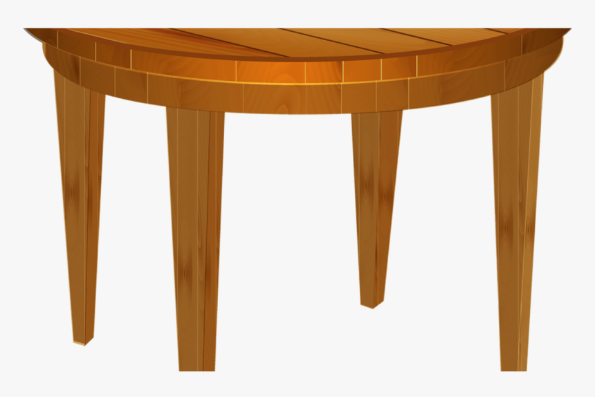 Transparent Wooden Table Png - Round Wooden Table Clipart, Png Download, Free Download