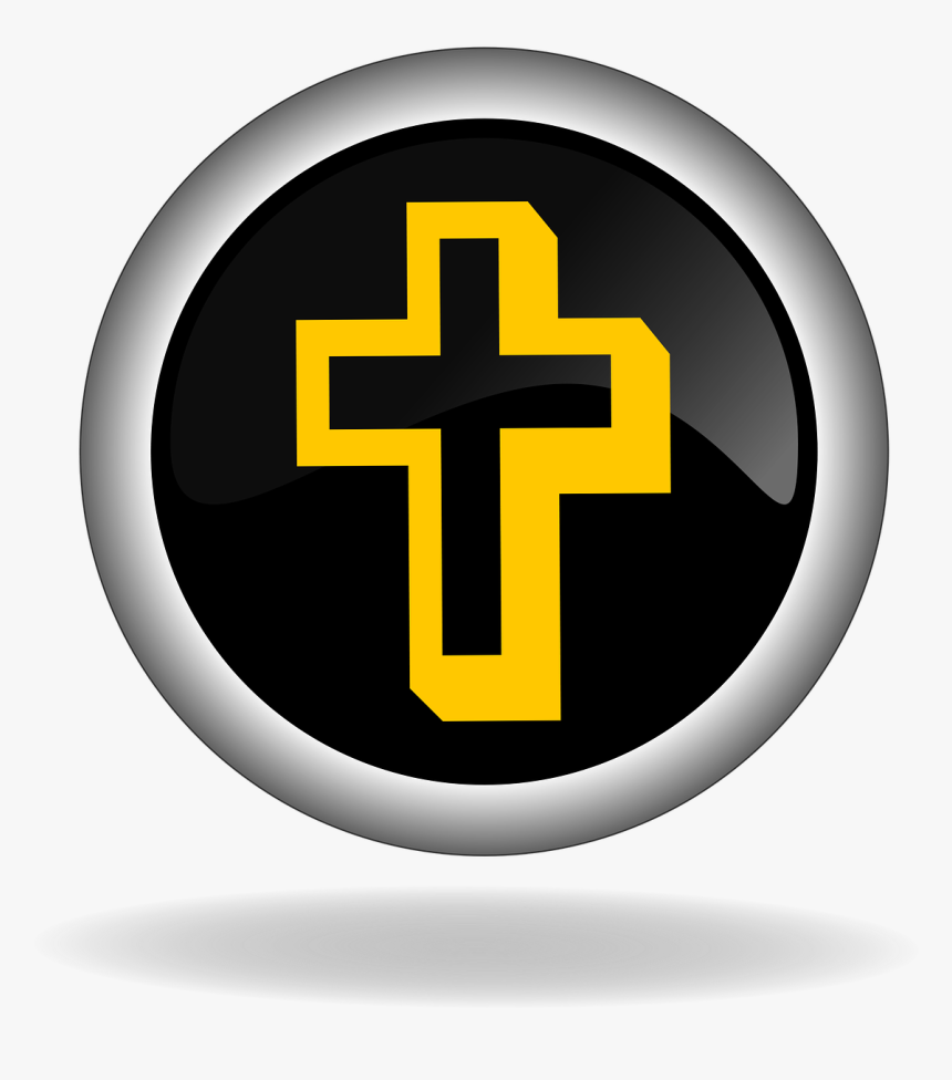 Cross Christian Symbol Button Free Picture - Hp Pavillion Seating Chart, HD Png Download, Free Download