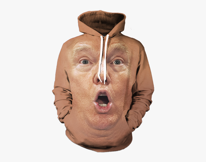 Donald Trump Face Png - Donald Trump Face Hoodie, Transparent Png, Free Download