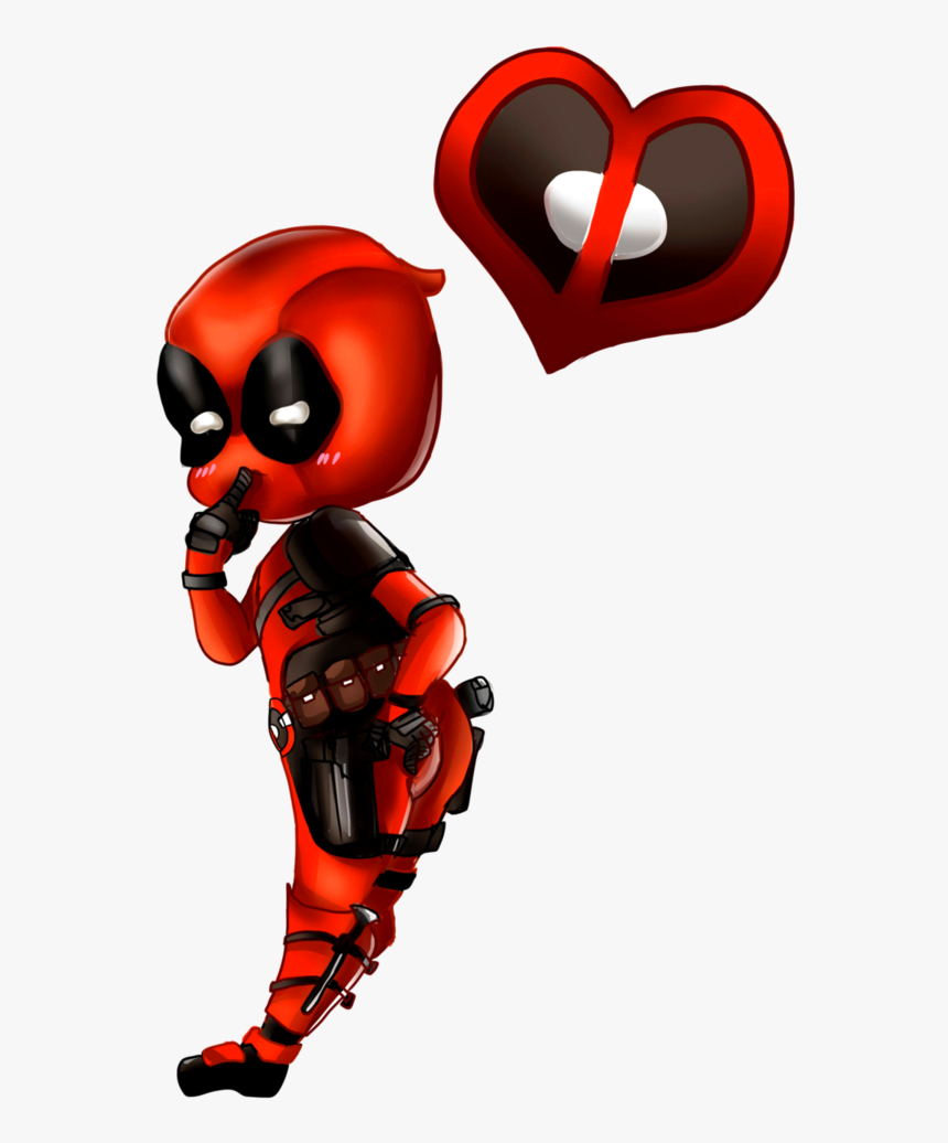 Deadpool Clip Valentines Day - Kawaii Deadpool Chibi, HD Png Download, Free Download