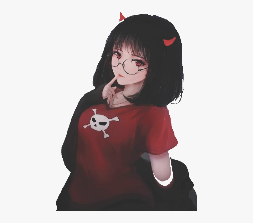 Anime Girl Cute Devil - Anime Devil Girl Drawing, HD Png Download, Free Download