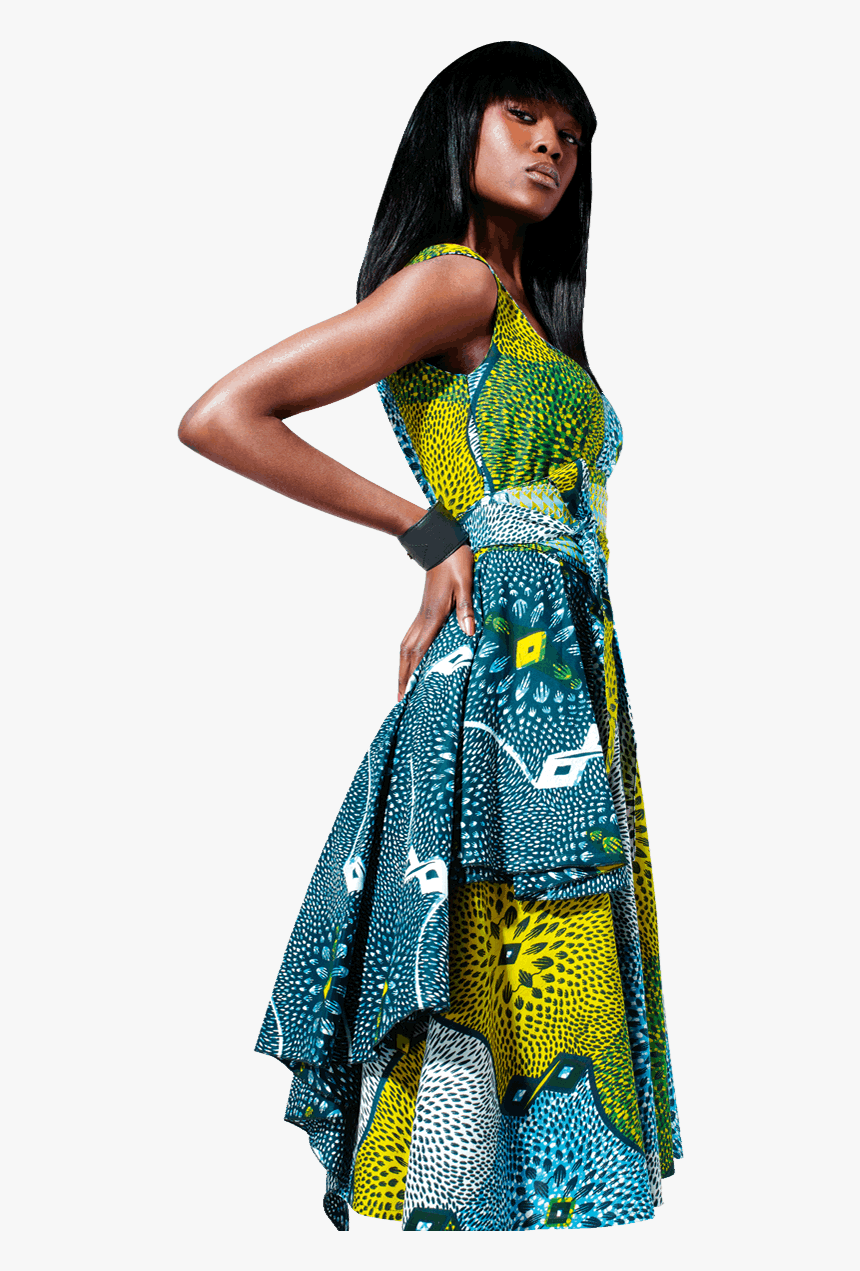 African Print Png Dress, Transparent Png, Free Download