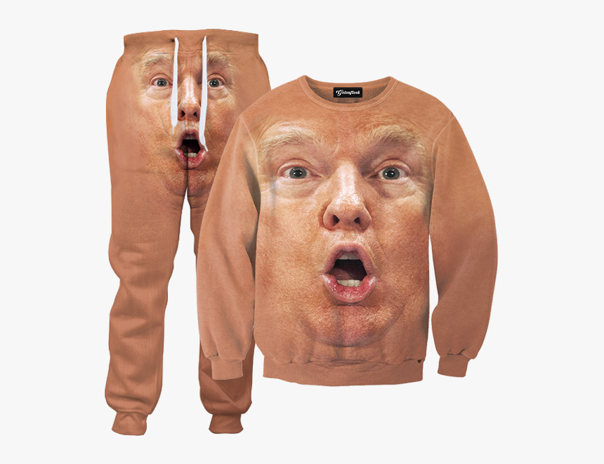 Transparent Shocked Face Png - Donald Trump Tracksuit, Png Download, Free Download