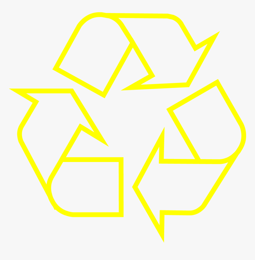 Recycling Sign Png Yellow, Transparent Png, Free Download