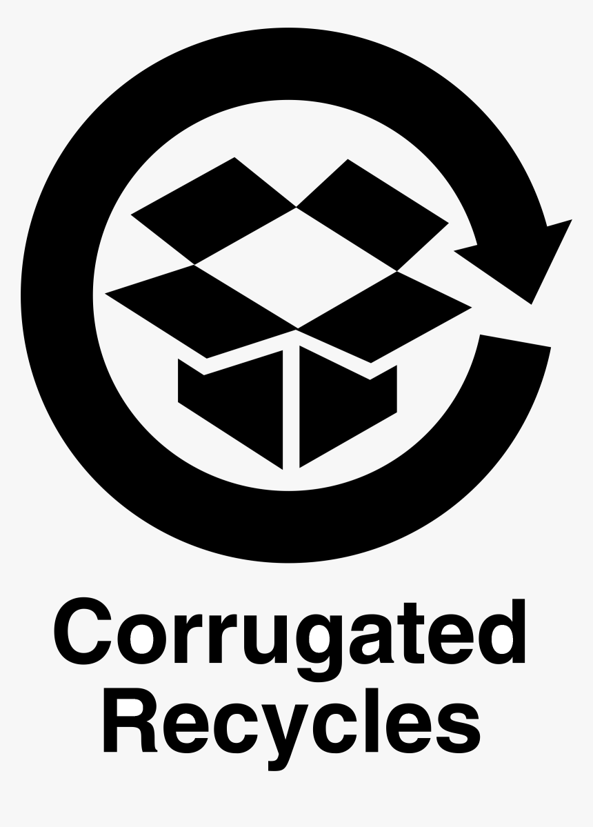 Corrugated Recycles Logo Black And White - Corrugated Recycles Logo Vector, HD Png Download, Free Download