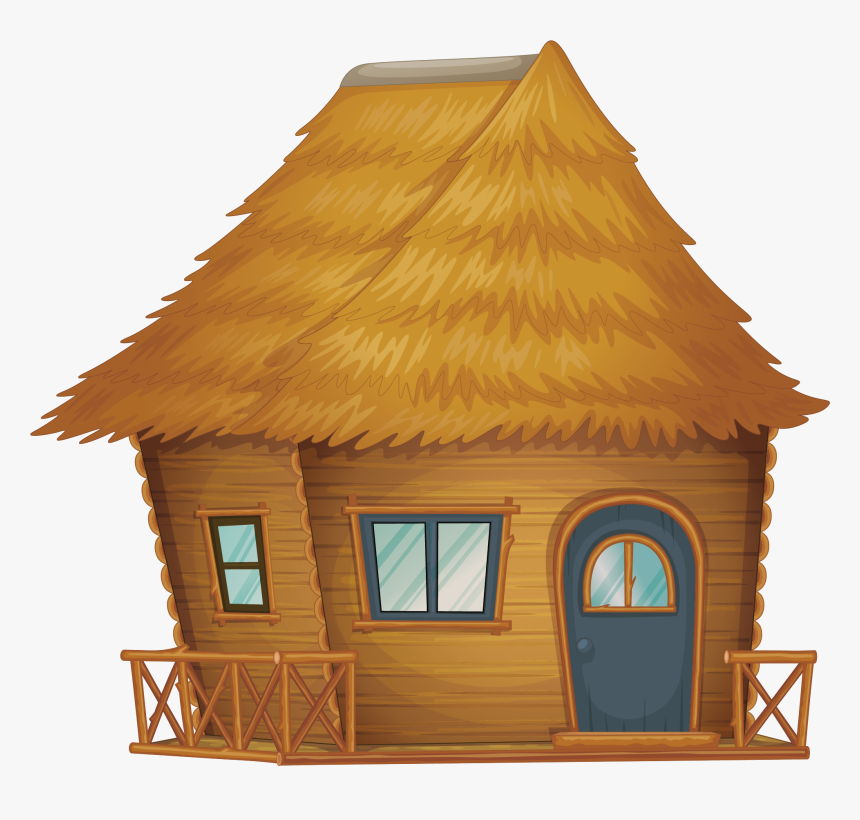 Straw House Nipa Hut Raw Cartoon Clipart - Nipa Clipart, HD Png Download, Free Download